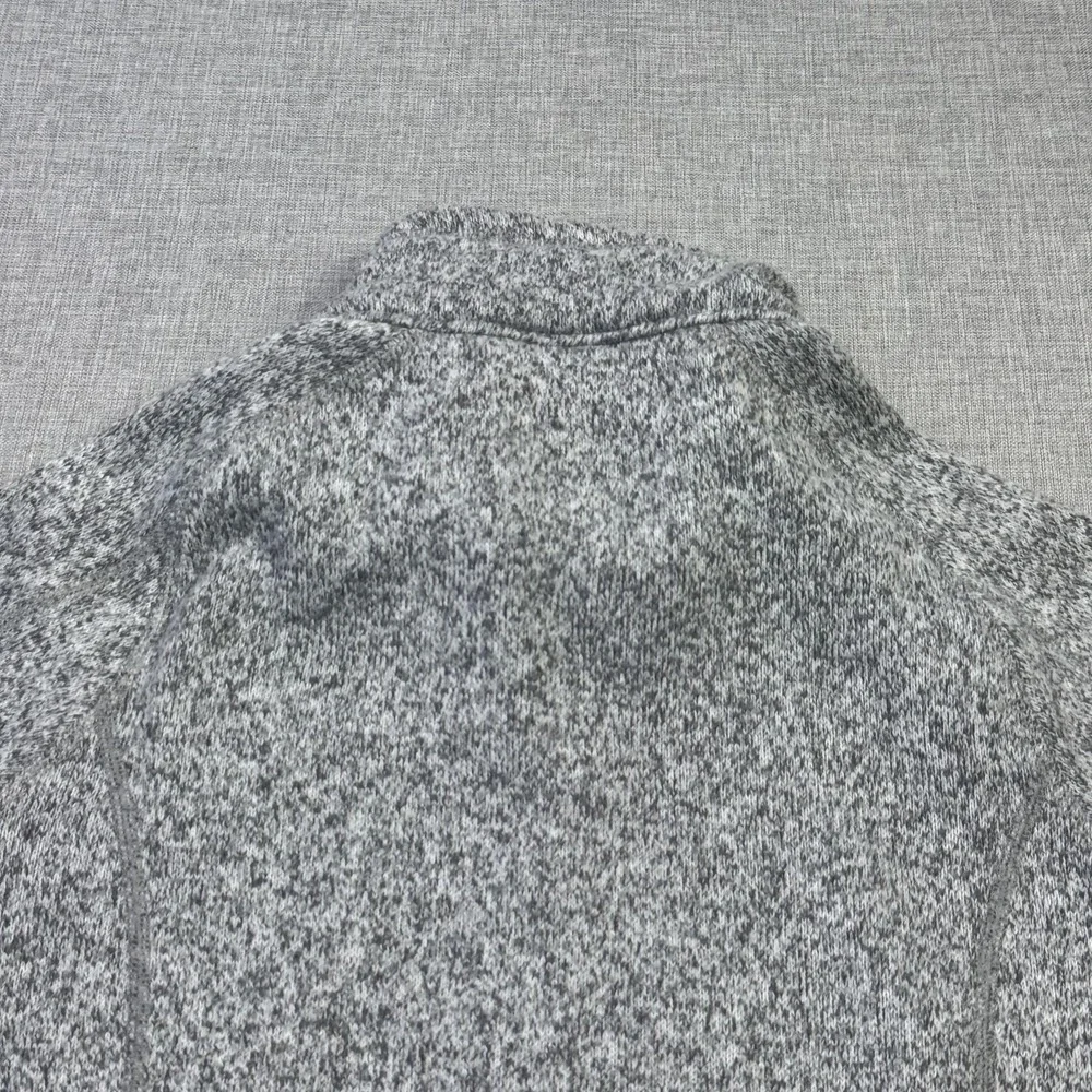 Patagonia Better Sweater Fleece 1/4 Zip Jacket Mens Small Gray Northstar Logo